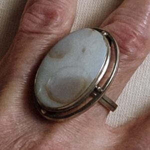 Bezel Setting Agate Ring
